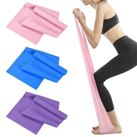 3PCS Bandas De Resistencia, Ligas de Resistencia Multifuncionales, Ligas Elásticas para Ejercicio Fitness Yoga Pilates Entrenamiento,150cm Set de Band