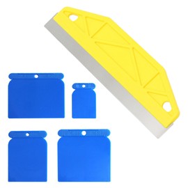 Paint Line Edger, 12 Inch Paint Edge Tool Scrapers, Painting Shield for Skirting Boards and Carpet Paints with 4 Pcs Scrapers, Cutting in Tools for Painting Guard, Repairing Cutting Wallpaper