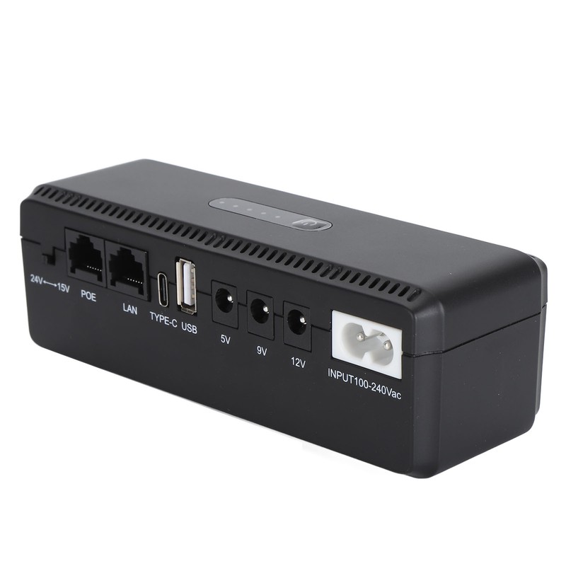 8800mAh UPS Battery Backup POE 15V 24V Port USB 5V