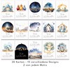30 Religious Christian Christmas Cards with 15 Different Designs and