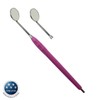 Osung 2MHC2 Dental Mirror, Softgrip Handle, Cone Socket, Purple
