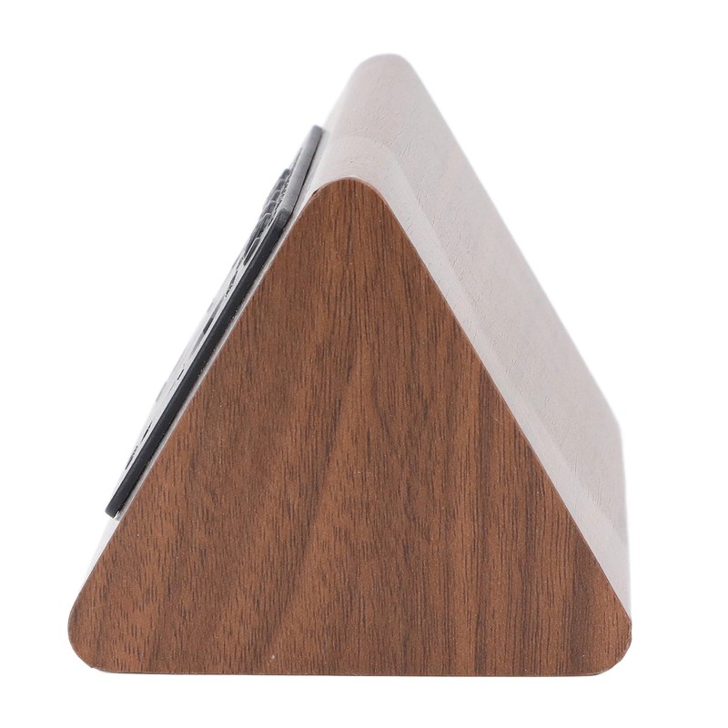 LED Digital Alarm Clock Multipurpose Wooden Clock with Voice Control