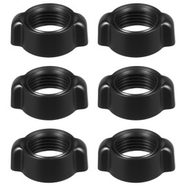 6 Pcs Car Phone Mount Replacement Parts, Tightening Nut for Replacement Car Mount Screw Black Mobile Phone Repair Mounting Bracket for 17mm Ball Joint Fixed Adapter Ring