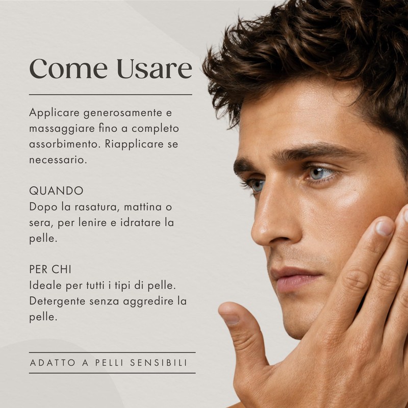 Satin Naturel Balsamo Dopobarba Bio da Uomo 200 ml