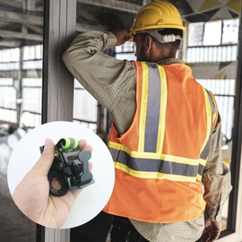 2 Fire Brigade Glove Holders and 1 Nylon Glove Holder Set, Glove Holder Belt, Double Clip Gloves Holder, with Metal Carabiner for Hanging Gloves, Protective Helmets (Green)