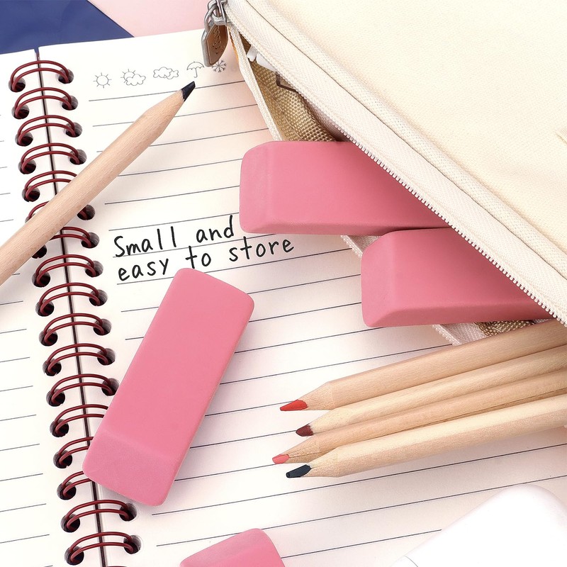 Tamaki Erasers, Pink Pencil Erasers for Drawing, Artist Eraser, Large,
