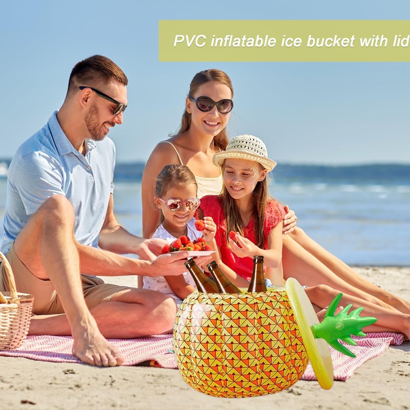 YIQXKOUY Inflatable Pineapple Shape Drink Holder Inflatable Boom Box Beverage