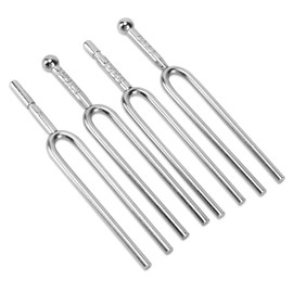 4Pcs Tuning Fork, Standard A 440 Hz Music Tuning Fork Standard Tuner Tone Tool Instrument Repair Tool Set for Violin Guitar Tuner Device Piano Tuning Fork Maintenance Accessories
