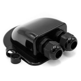 WATTSTUNDE Solar Panel Cable Guide – Retaining Spoiler Roof Fixings Roof Feed-Through in Black (DX2/S)