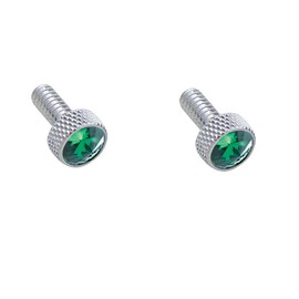 2 Pack Dash Panel Screws for 1987-2000 Peterbilt Green Jewel Chrome 3/4" Tall
