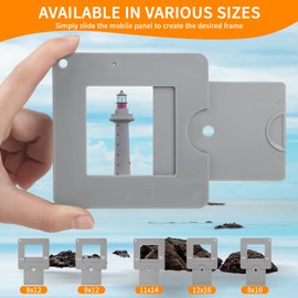 2Pcs View Finder, Color Wheels for The Artist, View Catcher with Sliding Mechanism for Photography, Drawing, Sketching