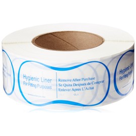 True Fit Try On Clear Cl-2 Hygienic Liner for trying On Women Swimsuit - Hygiene product for Ladies Swimwear Hourglass Shape - 1000Count, Clear, Clear with Blue Copy