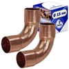 Pack of 2 Bends for Copper Pipes Diameter 15 mm