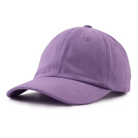 Zsedrut Cotton Toddler Baseball Cap Baby Girls Plain Adjustable Hat Boys Snapback Caps Spring Summer Kids Sun Hats 2-7 Y(Purple)
