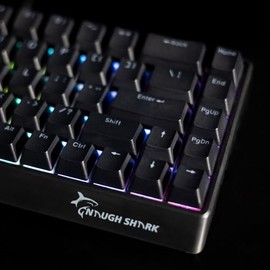 GK GAMAKAY X NaughShark NS68 Teclado para juegos con cable de disparo rápido, teclado mecánico de efecto Hall 65%, tasa de consulta de 8 kHz 0,01 mm RT, Snap Tap, interruptor magnético Outemu