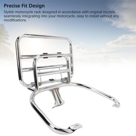 Motorcycle Luggage Rack for Primavera 150 Sprint, High Load Bearing Rear Cargo Carrier Rack Replacement for Primavera 150 Sprint 150 (Chrome Plated)