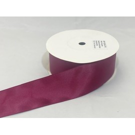 2 metres of 38mm Satin Ribbon Burgundy Wine Claret Double Sided 38 mm 3.8cm