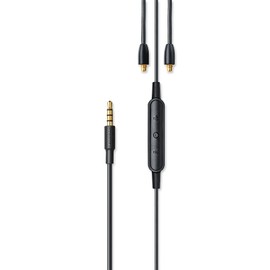 Shure RMCE-UNI Remote Mic Universal Communication Cable for Detachable SE Earbuds Earphones - 3.5mm Connector, 50-inches Long - Calls, Voice Prompts, Volume/Playback Control on Apple & Android Devices
