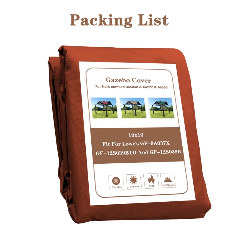 SCOCANOPY Replacement Top Fit for Lowe's Allen Roth 10X10 Ft