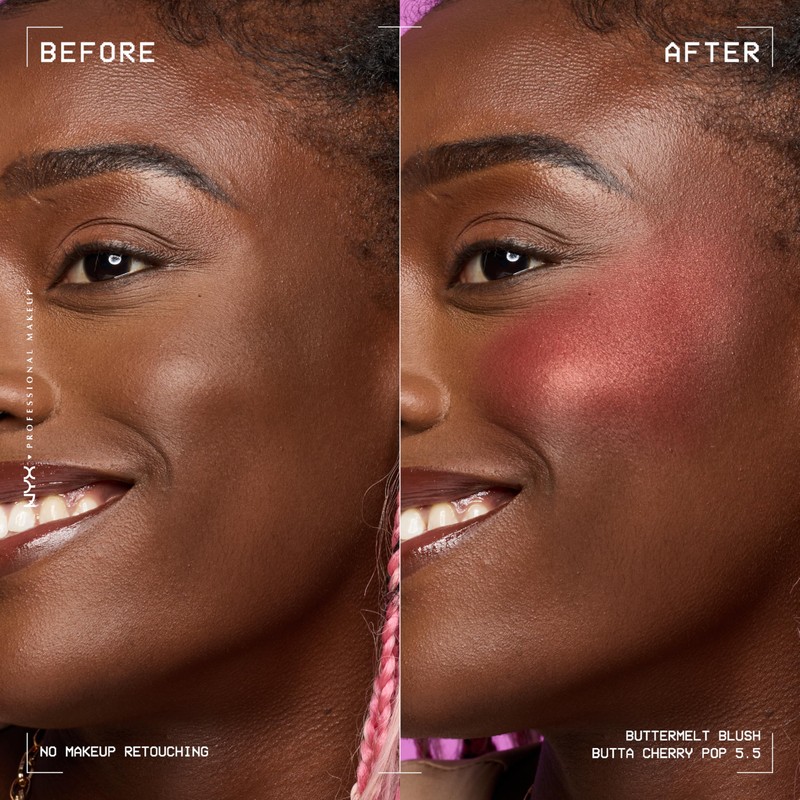 NYX Professional Makeup Buttermelt Blush, Powder Blush, upto 12H Wear,
