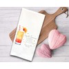 Tequila Sunrise Recipe Kitchen Towel with Hanging Loop - 100%