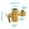 Tecmolog Adjustable Hand Held Shower Bracket Brass Shower Head Holder