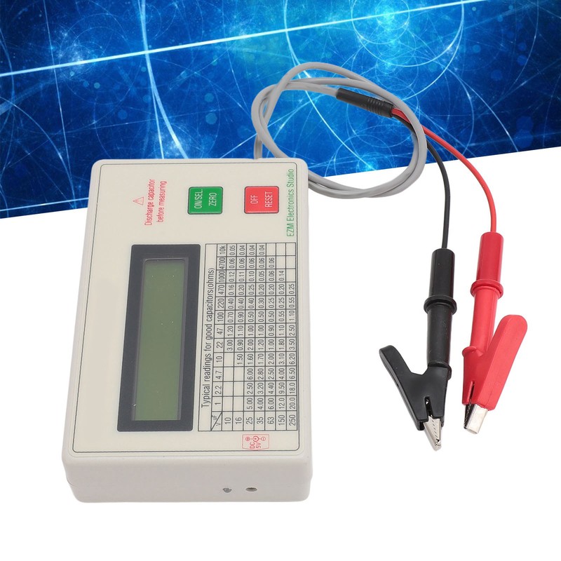 ESR Meter Accurate Smart Shutdown Function Portable ESR Capacitance Tester