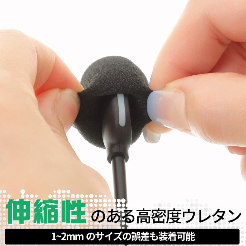 [gonkiss] Headset in Cam Microphone Windscreen Mic Sponge Inside Diameter