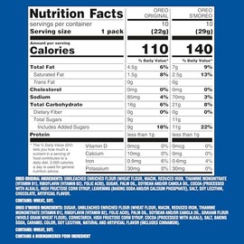 OREO Original and S'mOREO Sandwich Cookies Summer Treats Variety Pack, 20 Snack Packs