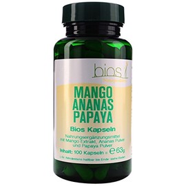 Bios Mango Pineapple Papaya, 100 Capsules, Pack of 1 (1 x 63 g)