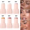 KARLOR Highlighter Stick Glitter Face Body Highlighter Pen Makeup Pink