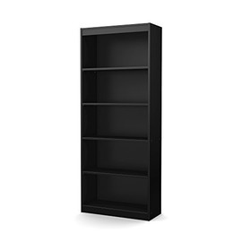 South Shore Axess 5-Shelf Bookcase - Black