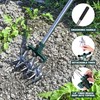 BARAYSTUS Rotary Cultivator Garden Rotary Tiller Adjustable Stainless Steel Poles