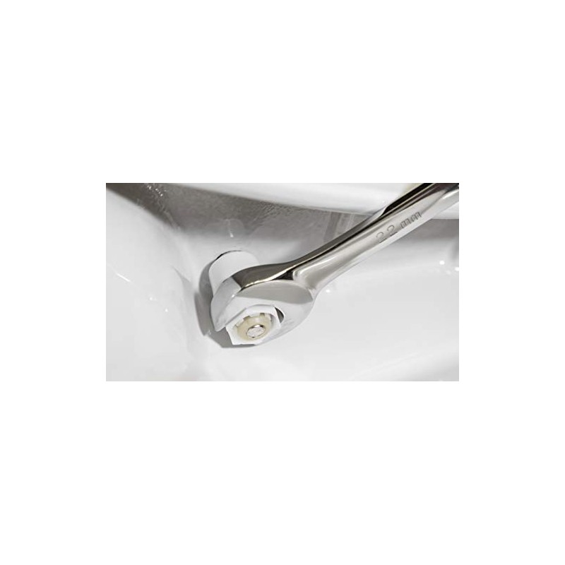 Centoco Toilet Seat Round, Lock In Place, Fast-N-Lock Mounting, Open