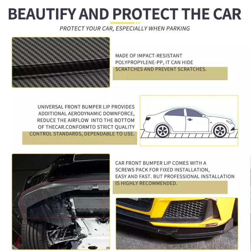 CNPAPC For Hyundai Genesis Coupe Carbon Fiber Style Front Bumper