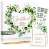 AISBUGUR Wedding Guest Book with Questions - Wedding Guest Book