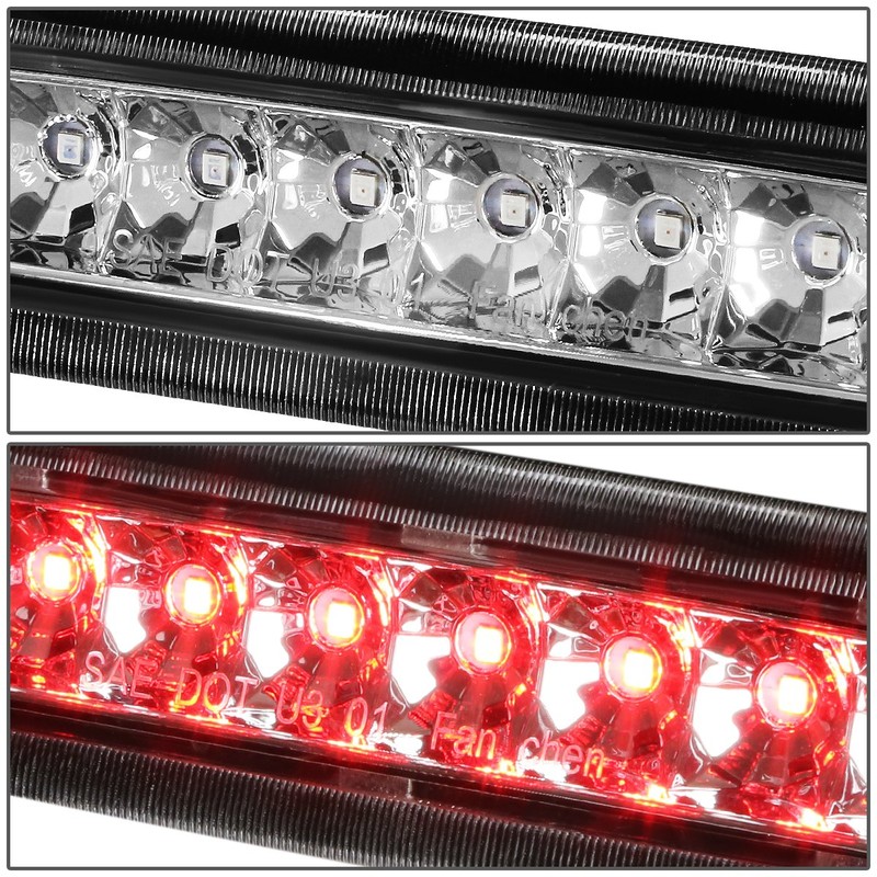 DNA MOTORING 3BL-4RUNNER03-LED-CH Chrome Housing LED Third Tail Brake Light