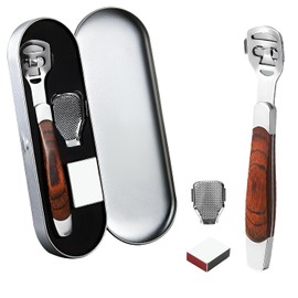 Stainless Steel Hard Skin Remover Foot File, Corn and Callus Remover Foot,Professional Pedicure Tool for Hard Skin Cracked Heels Corns Home Use Foot File for Remover Hard Skin on Dry Wet Feet