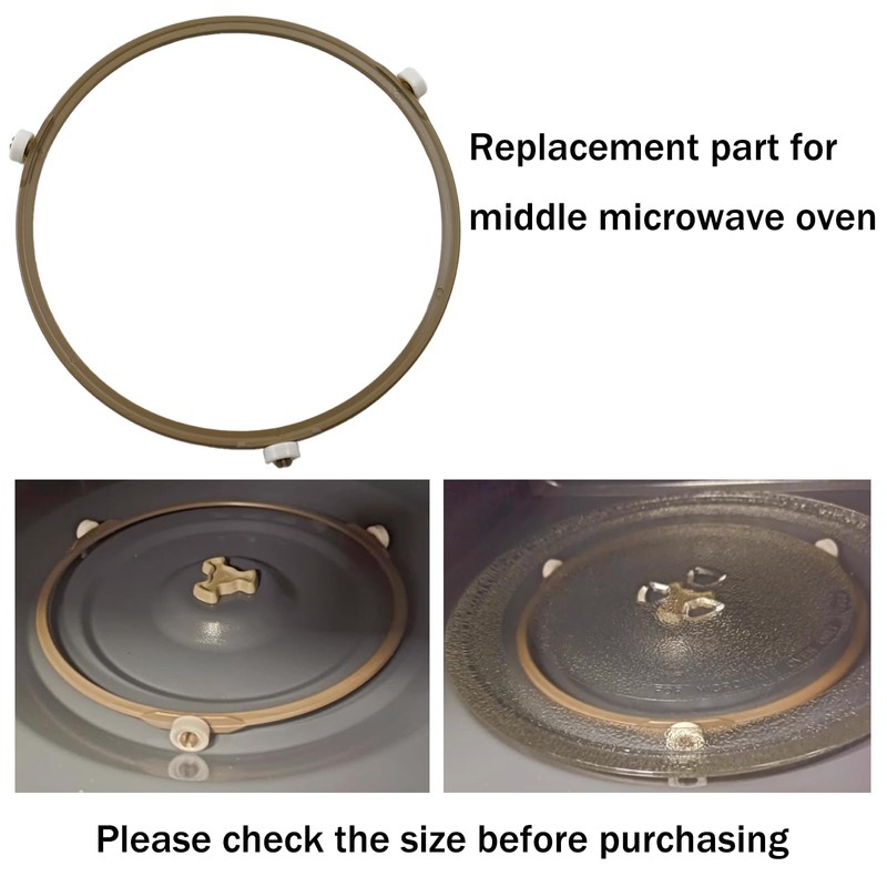 7.5 Inch Microwave Turntable Ring, Rotating Ring Roller, Middle Glass