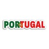 2 x 10cm Wide Portugal Vinyl Stickers - Portuguese Flag