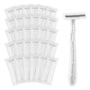 Disposable Razors, White Bulk Razors With Knife Caps, Individually Packaged,