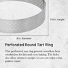 de Buyer - Runder Tortenring VALRHONA aus perforiertem Edelstahl -