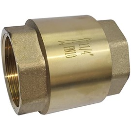 AERZETIX - C53444 - Universal check valve PN10-1 1/4 inch - female-female thread - made of brass - hydraulic system - water system