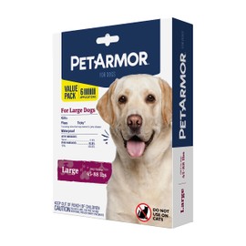 PetArmor for Dogs, Flea and Tick Treatment for Large Dogs (45-88 Pounds), Includes 6 Month Supply of Topical Flea Treatments