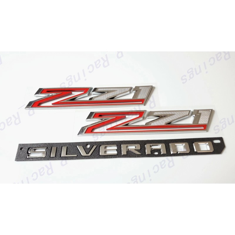 GM Auto Chrome Fender Z71 Rear Tailgate Silverado RST Emblems