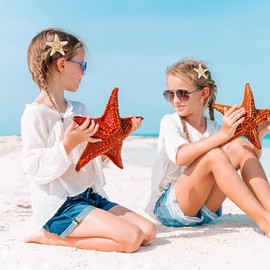 CATOR Starfish Hair Clips Kids, Pack of 10 Resin Mermaid Hair Accessories, Mermaid Hair Accessories, Children's Hair Clips Set, Starfish Decoration for Everyday Use and Parties