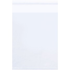 Poly Bag Guy 9" x 12", 1.5 Mil (1000/Case) Tape Strip Resealable Crystal Clear Polypropylene Bags