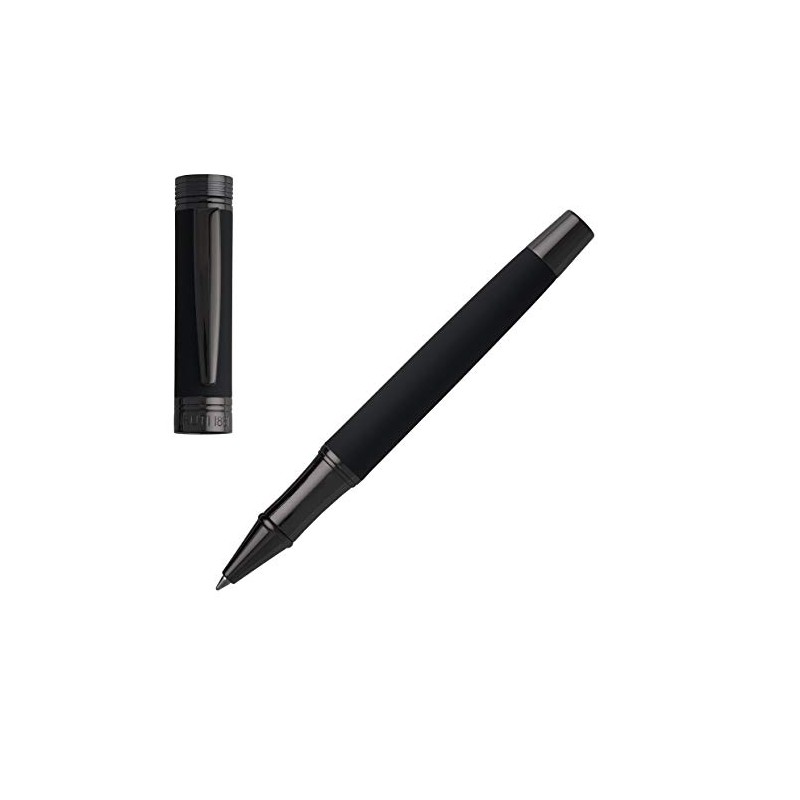 Cerruti NSG9145A 1881 Zoom Soft Black Brass Rollerball Pen in