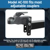 Proven Industries Model AC-100 Coupler-Bolt Lock, Adjustable Coupler Lock, Made