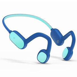 Mehomeli Auriculares para niños, Bluetooth 5.2 conducción de aire abierto, límite de volumen de 85 dB, sonido estéreo con micrófono, IPX5 impermeable,